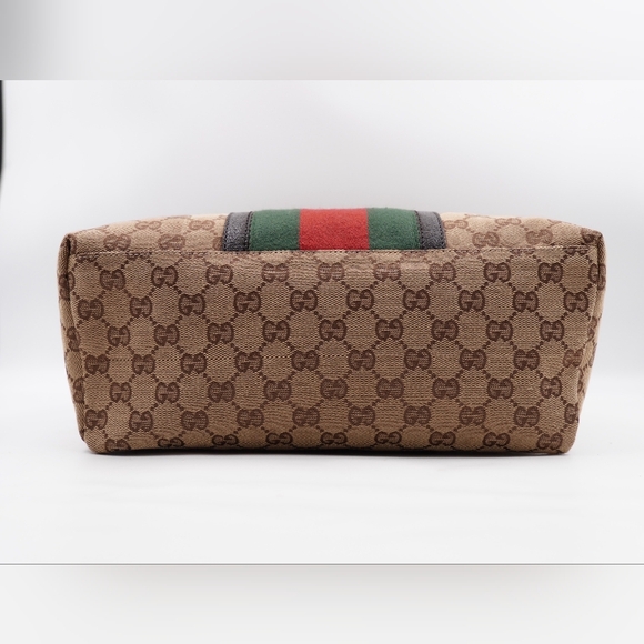 BR22 💖 Gucci GG Monogram Web Backpack - Picture 11 of 14